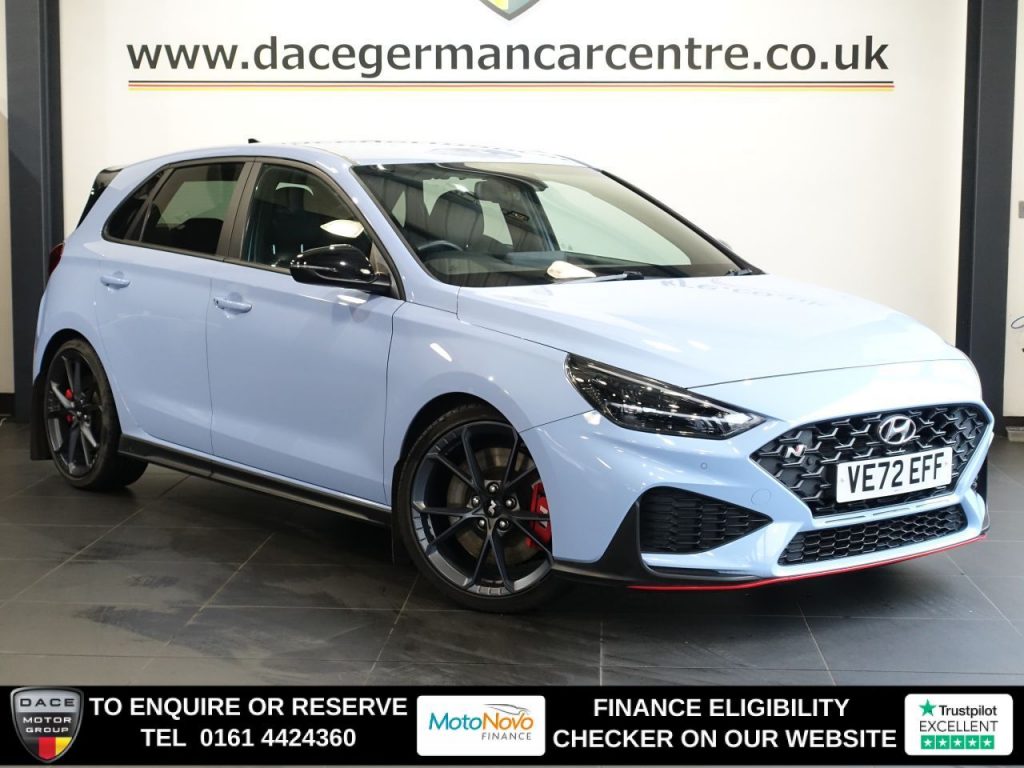 Used 2023 BLUE HYUNDAI I30 Hatchback 2.0 T-GDi N Performance Hatchback 5dr Petrol DCT Euro 6 (s/s) (280 ps) (reg. 2023-01-07) for sale in Altrincham