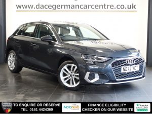 Used 2023 GREY AUDI A3 Hatchback 1.4 TFSIe 40 Sport Sportback 5dr Petrol Plug-in Hybrid S Tronic Euro 6 (s/s) 13kWh (204 ps) (reg. 2023-01-17) for sale in Altrincham
