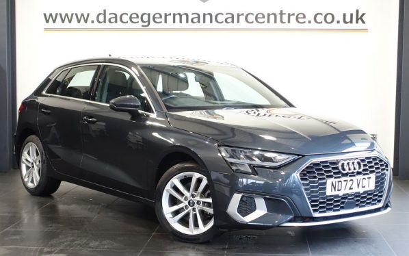 Used 2023 GREY AUDI A3 Hatchback 1.4 TFSIe 40 Sport Sportback 5dr Petrol Plug-in Hybrid S Tronic Euro 6 (s/s) 13kWh (204 ps) (reg. 2023-01-17) for sale in Altrincham