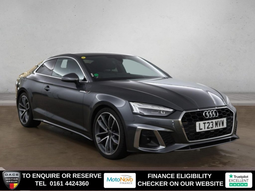 Used 2023 GREY AUDI A5 Coupe 2.0 TFSI 35 S line Coupe 2dr Petrol S Tronic Euro 6 (s/s) (150 ps) (reg. 2023-04-13) for sale in Altrincham