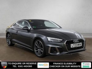 Used 2023 GREY AUDI A5 Coupe 2.0 TFSI 35 S line Coupe 2dr Petrol S Tronic Euro 6 (s/s) (150 ps) (reg. 2023-04-13) for sale in Altrincham