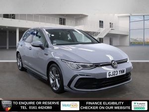Used 2023 GREY VOLKSWAGEN GOLF Hatchback 1.5 TSI R-Line Hatchback 5dr Petrol Manual Euro 6 (s/s) (150 ps) (reg. 2023-04-17) for sale in Altrincham