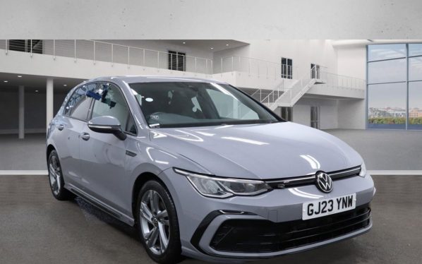 Used 2023 GREY VOLKSWAGEN GOLF Hatchback 1.5 TSI R-Line Hatchback 5dr Petrol Manual Euro 6 (s/s) (150 ps) (reg. 2023-04-17) for sale in Altrincham