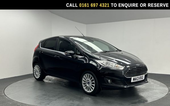 Used 2013 BLACK FORD FIESTA Hatchback 1.0T EcoBoost Titanium Hatchback 5dr Petrol Manual Euro 5 (s/s) (125 ps) (reg. 2013-06-14) for sale in Manchester