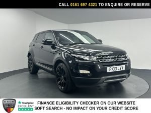 Used 2013 BLACK LAND ROVER RANGE ROVER EVOQUE SUV 2.2 SD4 Pure SUV 5dr Diesel Manual 4WD Euro 5 (s/s) (190 ps) (reg. 2013-04-26) for sale in Manchester