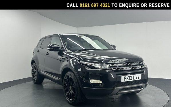 Used 2013 BLACK LAND ROVER RANGE ROVER EVOQUE SUV 2.2 SD4 Pure SUV 5dr Diesel Manual 4WD Euro 5 (s/s) (190 ps) (reg. 2013-04-26) for sale in Manchester