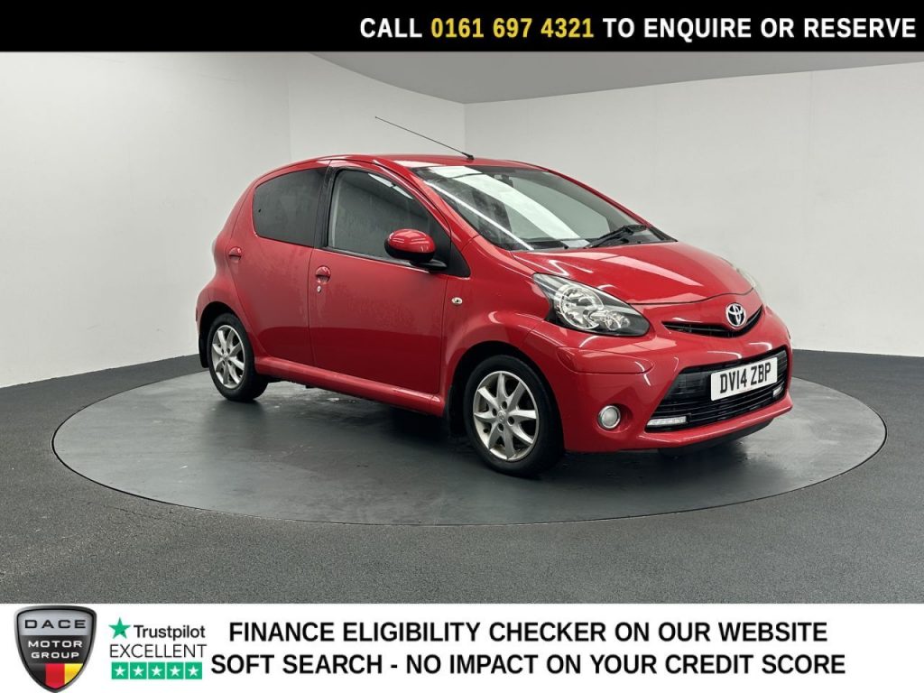 Used 2014 RED TOYOTA AYGO Hatchback 1.0 VVT-i Mode Hatchback 5dr Petrol Manual Euro 5 (68 ps) (reg. 2014-03-31) for sale in Manchester