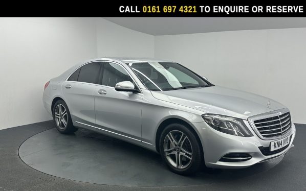 Used 2014 SILVER MERCEDES-BENZ S-CLASS Saloon 3.0 S350 V6 BlueTEC SE Line Saloon 4dr Diesel G-Tronic+ Euro 6 (s/s) (258 ps) (reg. 2014-03-21) for sale in Manchester