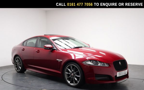 Used 2015 RED JAGUAR XF Saloon 2.2d R-Sport Black Saloon 4dr Diesel Auto Euro 5 (s/s) (200 ps) (reg. 2015-06-04) for sale in Stockport