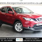 Used 2015 RED NISSAN QASHQAI SUV 1.2 DIG-T n-tec+ SUV 5dr Petrol Manual 2WD Euro 6 (s/s) (115 ps) (reg. 2015-11-03) for sale in Altrincham