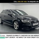 Used 2016 BLACK AUDI A3 Hatchback 1.6 TDI S line Hatchback 3dr Diesel Manual Euro 6 (s/s) (110 ps) (reg. 2016-09-30) for sale in Manchester