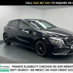 Used 2016 BLACK MERCEDES-BENZ A-CLASS Hatchback 1.6 A180 AMG Line (Executive) Hatchback 5dr Petrol Manual Euro 6 (s/s) (122 ps) (reg. 2016-09-27) for sale in Manchester
