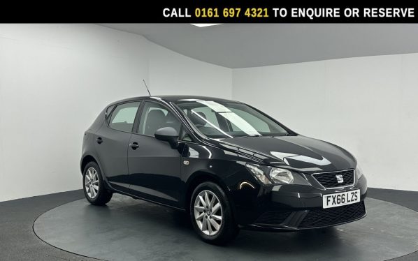 Used 2016 BLACK SEAT IBIZA Hatchback 1.0 SOL Hatchback 5dr Petrol Manual Euro 6 (75 ps) (reg. 2016-09-03) for sale in Manchester