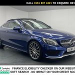 Used 2016 BLUE MERCEDES-BENZ C-CLASS Coupe 2.0 C200 AMG Line (Premium) Coupe 2dr Petrol 7G-Tronic+ Euro 6 (s/s) (184 ps) (reg. 2016-01-20) for sale in Manchester