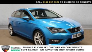 Used 2016 BLUE SEAT LEON Estate 2.0 TDI FR Sport Tourer 5dr Diesel DSG Euro 6 (s/s) (184 ps) (reg. 2016-08-19) for sale in Manchester