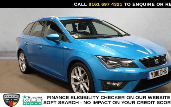 Used 2016 BLUE SEAT LEON Estate 2.0 TDI FR Sport Tourer 5dr Diesel DSG Euro 6 (s/s) (184 ps) (reg. 2016-08-19) for sale in Manchester