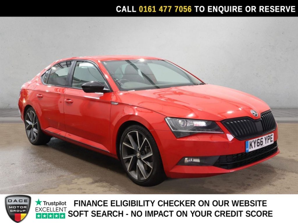 Used 2016 RED SKODA SUPERB Hatchback 2.0 TSI SportLine Hatchback 5dr Petrol DSG 4WD Euro 6 (s/s) (280 ps) (reg. 2016-09-30) for sale in Stockport