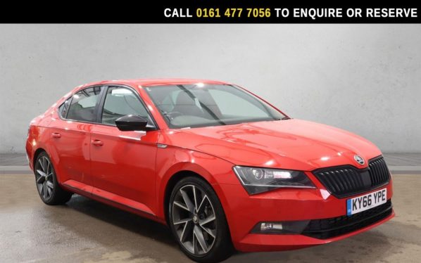 Used 2016 RED SKODA SUPERB Hatchback 2.0 TSI SportLine Hatchback 5dr Petrol DSG 4WD Euro 6 (s/s) (280 ps) (reg. 2016-09-30) for sale in Stockport