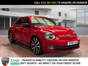 Used 2016 RED VOLKSWAGEN BEETLE Hatchback 1.4 TSI BlueMotion Tech Sport Hatchback 3dr Petrol Manual Euro 6 (s/s) (150 ps) (reg. 2016-05-25) for sale in Manchester