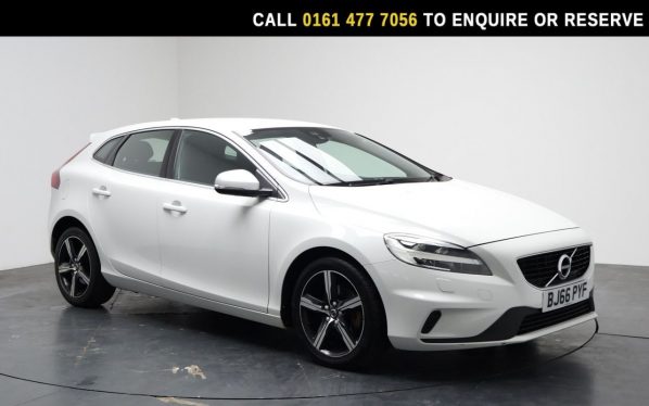 Used 2016 WHITE VOLVO V40 Hatchback 2.0 T3 R-Design Hatchback 5dr Petrol Manual Euro 6 (s/s) (152 ps) (reg. 2016-10-11) for sale in Stockport