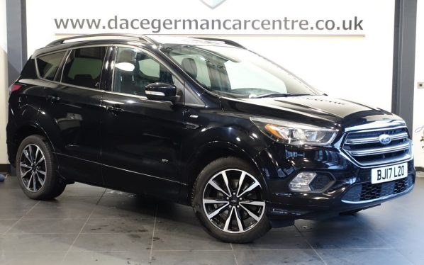 Used 2017 BLACK FORD KUGA SUV 2.0 TDCi EcoBlue ST-Line SUV 5dr Diesel Manual AWD Euro 6 (s/s) (180 ps) (reg. 2017-03-26) for sale in Altrincham