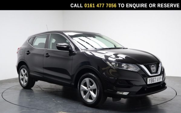 Used 2017 BLACK NISSAN QASHQAI SUV 1.2 DIG-T Acenta SUV 5dr Petrol Manual Euro 6 (s/s) (115 ps) (reg. 2017-10-31) for sale in Stockport