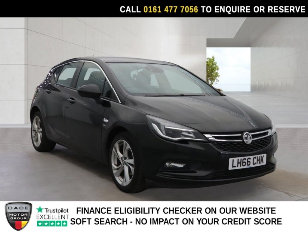 Used 2017 BLACK VAUXHALL ASTRA Hatchback 1.4i Turbo SRi Hatchback 5dr Petrol Manual Euro 6 (150 ps) (reg. 2017-02-25) for sale in Stockport