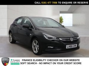 Used 2017 BLACK VAUXHALL ASTRA Hatchback 1.4i Turbo SRi Hatchback 5dr Petrol Manual Euro 6 (150 ps) (reg. 2017-02-25) for sale in Stockport