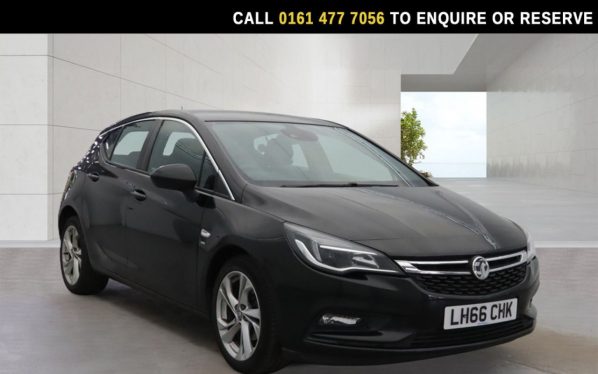 Used 2017 BLACK VAUXHALL ASTRA Hatchback 1.4i Turbo SRi Hatchback 5dr Petrol Manual Euro 6 (150 ps) (reg. 2017-02-25) for sale in Stockport