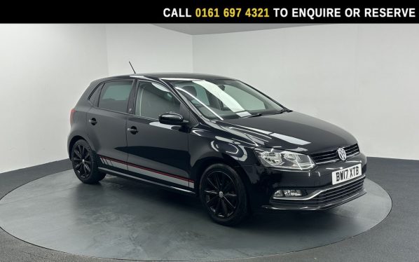 Used 2017 BLACK VOLKSWAGEN POLO Hatchback 1.0 BlueMotion Tech beats Hatchback 5dr Petrol Manual Euro 6 (s/s) (60 ps) (reg. 2017-06-30) for sale in Manchester