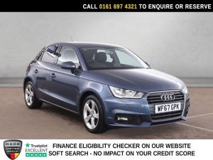 Used 2017 BLUE AUDI A1 Hatchback 1.4 TFSI Sport Sportback 5dr Petrol S Tronic Euro 6 (s/s) (125 ps) (reg. 2017-09-30) for sale in Manchester
