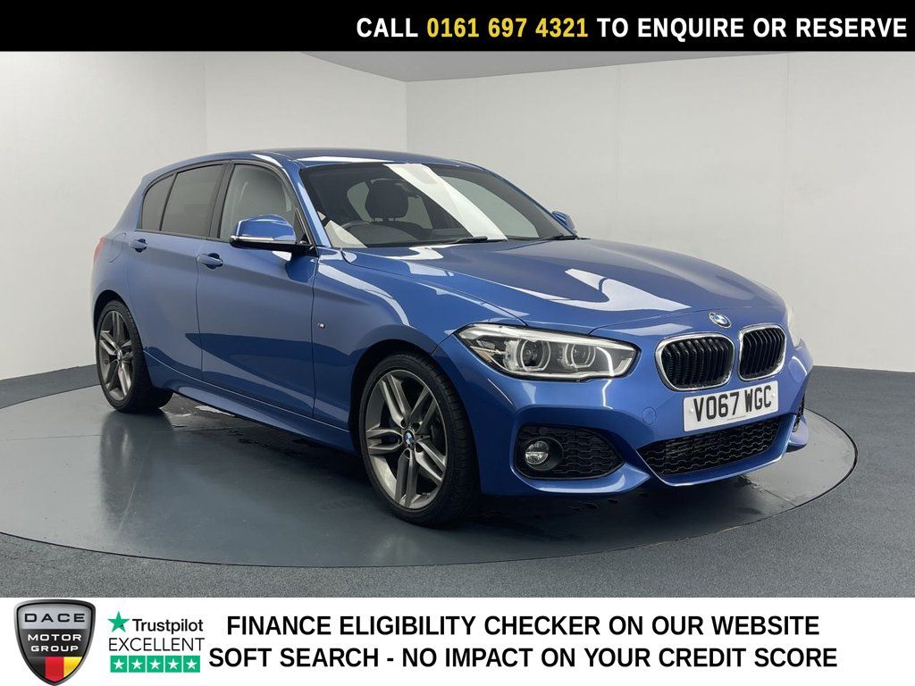 Used 2017 BLUE BMW 1 SERIES Hatchback 2.0 118d M Sport Hatchback 5dr Diesel Manual Euro 6 (s/s) (150 ps) (reg. 2017-09-28) for sale in Manchester