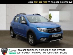 Used 2017 BLUE DACIA SANDERO STEPWAY Hatchback 0.9 TCe Ambiance Hatchback 5dr Petrol Manual Euro 6 (s/s) (90 ps) (reg. 2017-05-22) for sale in Stockport