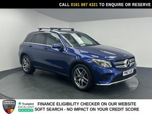 Used 2017 BLUE MERCEDES-BENZ GLC SUV 2.1 GLC220d AMG Line SUV 5dr Diesel G-Tronic 4MATIC Euro 6 (s/s) (170 ps) (reg. 2017-09-29) for sale in Manchester
