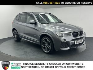 Used 2017 GREY BMW X3 SUV 2.0 20d M Sport SUV 5dr Diesel Auto xDrive Euro 6 (s/s) (190 ps) (reg. 2017-09-29) for sale in Manchester