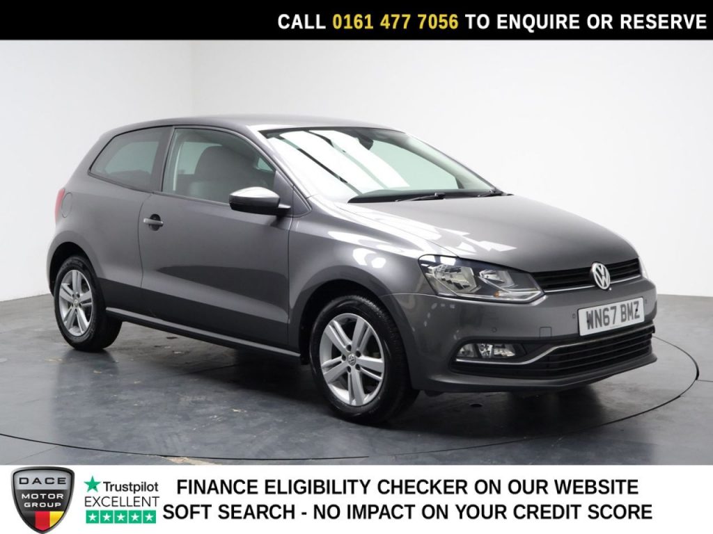 Used 2017 GREY VOLKSWAGEN POLO Hatchback 1.0 Match Edition Hatchback 3dr Petrol Manual Euro 6 (s/s) (75 ps) (reg. 2017-09-29) for sale in Stockport