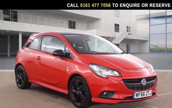 Used 2017 RED VAUXHALL CORSA Hatchback 1.4i ecoFLEX Limited Edition Hatchback 3dr Petrol Manual Euro 6 (90 ps) (reg. 2017-01-13) for sale in Stockport