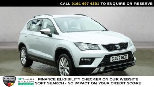 Used 2017 SILVER SEAT ATECA SUV 1.4 EcoTSI SE SUV 5dr Petrol DSG Euro 6 (s/s) (150 ps) (reg. 2017-10-18) for sale in Manchester