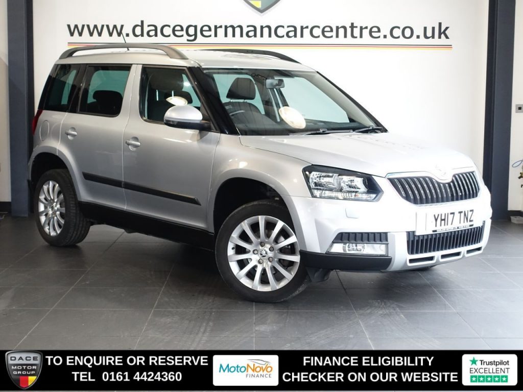 Used 2017 SILVER SKODA YETI SUV 1.2 TSI SE Outdoor 5dr Petrol DSG Euro 6 (s/s) (110 ps) (reg. 2017-05-25) for sale in Altrincham