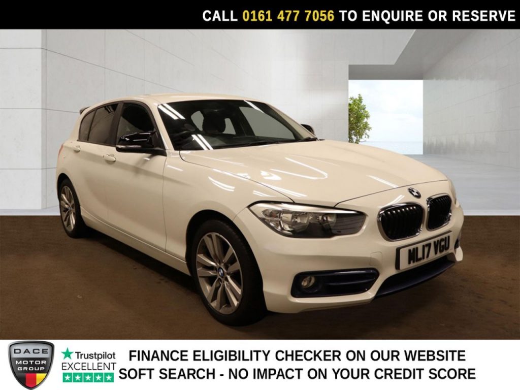 Used 2017 WHITE BMW 1 SERIES Hatchback 1.5 118i Sport Hatchback 5dr Petrol Auto Euro 6 (s/s) (136 ps) (reg. 2017-03-31) for sale in Stockport