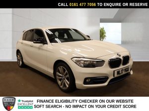 Used 2017 WHITE BMW 1 SERIES Hatchback 1.5 118i Sport Hatchback 5dr Petrol Auto Euro 6 (s/s) (136 ps) (reg. 2017-03-31) for sale in Stockport