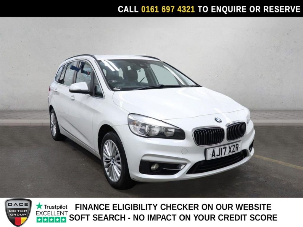 Used 2017 WHITE BMW 2 Series GRAN TOURER MPV 2.0 220d Luxury MPV 5dr Diesel Auto Euro 6 (s/s) (190 ps) (reg. 2017-07-27) for sale in Manchester