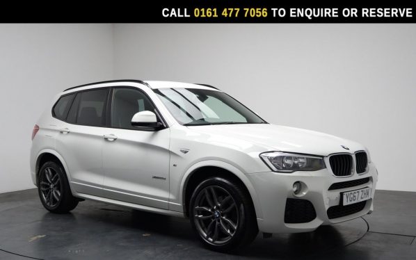 Used 2017 WHITE BMW X3 SUV 2.0 20d M Sport SUV 5dr Diesel Auto xDrive Euro 6 (s/s) (190 ps) (reg. 2017-09-18) for sale in Stockport