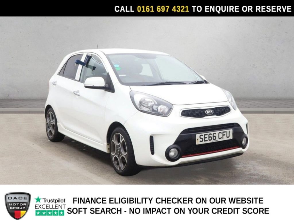 Used 2017 WHITE KIA PICANTO Hatchback 1.25 EcoDynamics Sport Hatchback 5dr Petrol Manual Euro 6 (s/s) (84 bhp) (reg. 2017-01-14) for sale in Manchester
