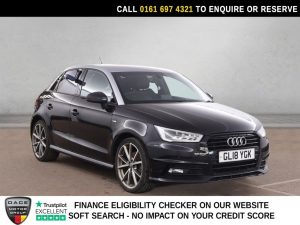 Used 2018 BLACK AUDI A1 Hatchback 1.4 TFSI Black Edition Sportback 5dr Petrol Manual Euro 6 (s/s) (Nav) (125 ps) (reg. 2018-05-18) for sale in Manchester