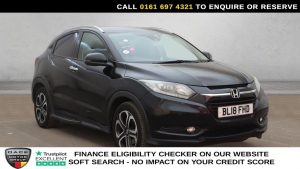 Used 2018 BLACK HONDA HR-V SUV 1.5 i-VTEC EX SUV 5dr Petrol Manual Euro 6 (s/s) (130 ps) (reg. 2018-05-25) for sale in Manchester