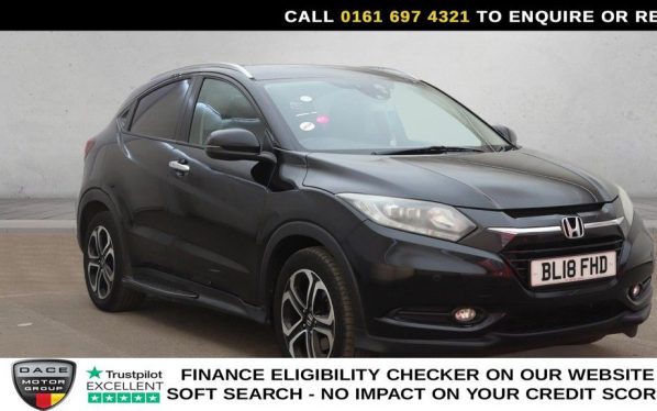 Used 2018 BLACK HONDA HR-V SUV 1.5 i-VTEC EX SUV 5dr Petrol Manual Euro 6 (s/s) (130 ps) (reg. 2018-05-25) for sale in Manchester