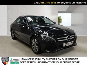 Used 2018 BLACK MERCEDES-BENZ C-CLASS Saloon 1.6 C200d Sport Saloon 4dr Diesel G-Tronic+ Euro 6 (s/s) (136 ps) (reg. 2018-04-27) for sale in Stockport