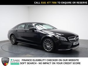 Used 2018 BLACK MERCEDES-BENZ CLS CLASS Saloon 2.1 CLS220d AMG Line Coupe 4dr Diesel G-Tronic+ Euro 6 (s/s) (177 ps) (reg. 2018-03-29) for sale in Stockport