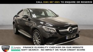 Used 2018 BLACK MERCEDES-BENZ GLC SUV 2.1 GLC250d AMG Line (Premium Plus) Coupe 5dr Diesel G-Tronic 4MATIC Euro 6 (s/s) (204 ps) (reg. 2018-04-11) for sale in Manchester